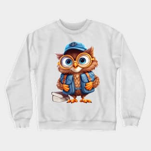 Back To School Owl Crewneck Sweatshirt